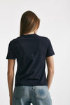 t-shirt basica blu women Grifoni - 3