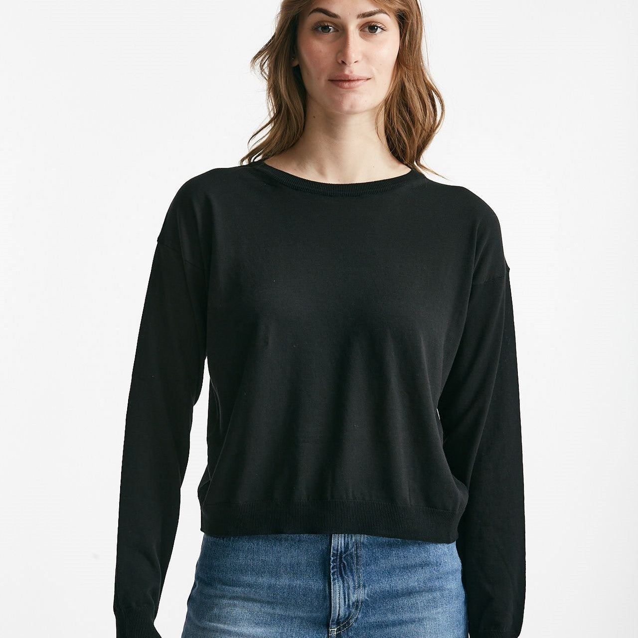 maglia in cotone e seta nero women Grifoni - 6