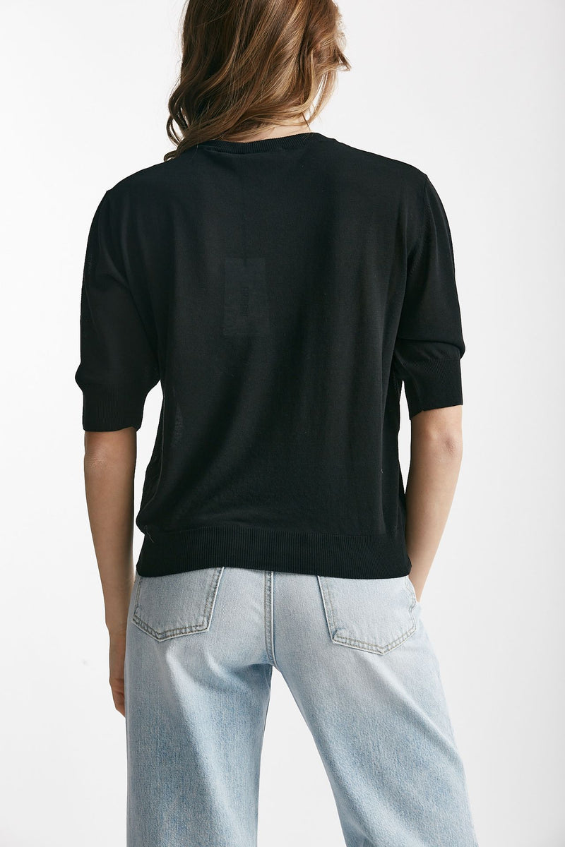maglia girocollo nero women Grifoni - 3