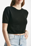 maglia girocollo crop nero women Grifoni - 4