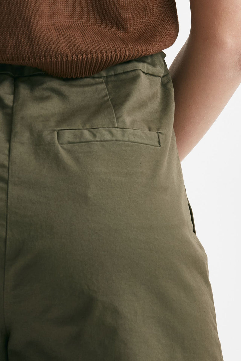 shorts in cotone verde militare women Grifoni - 7