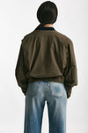 bomber crop verde militare women Grifoni - 3