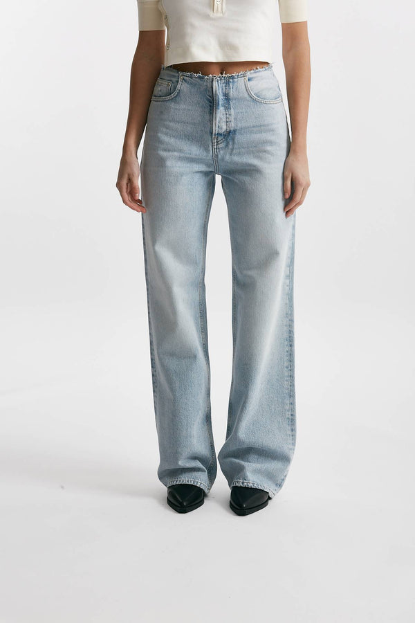 jeans palazzo korea chiaro women Haikure