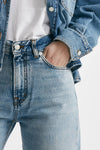 jeans palazzo korea lavaggio chiaro women Haikure - 5