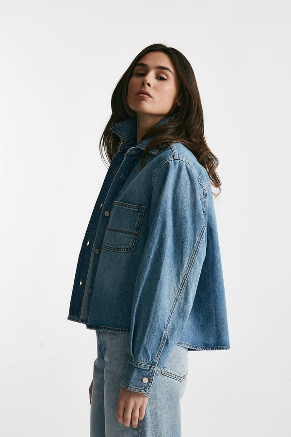 camicia in denim crop women Haikure