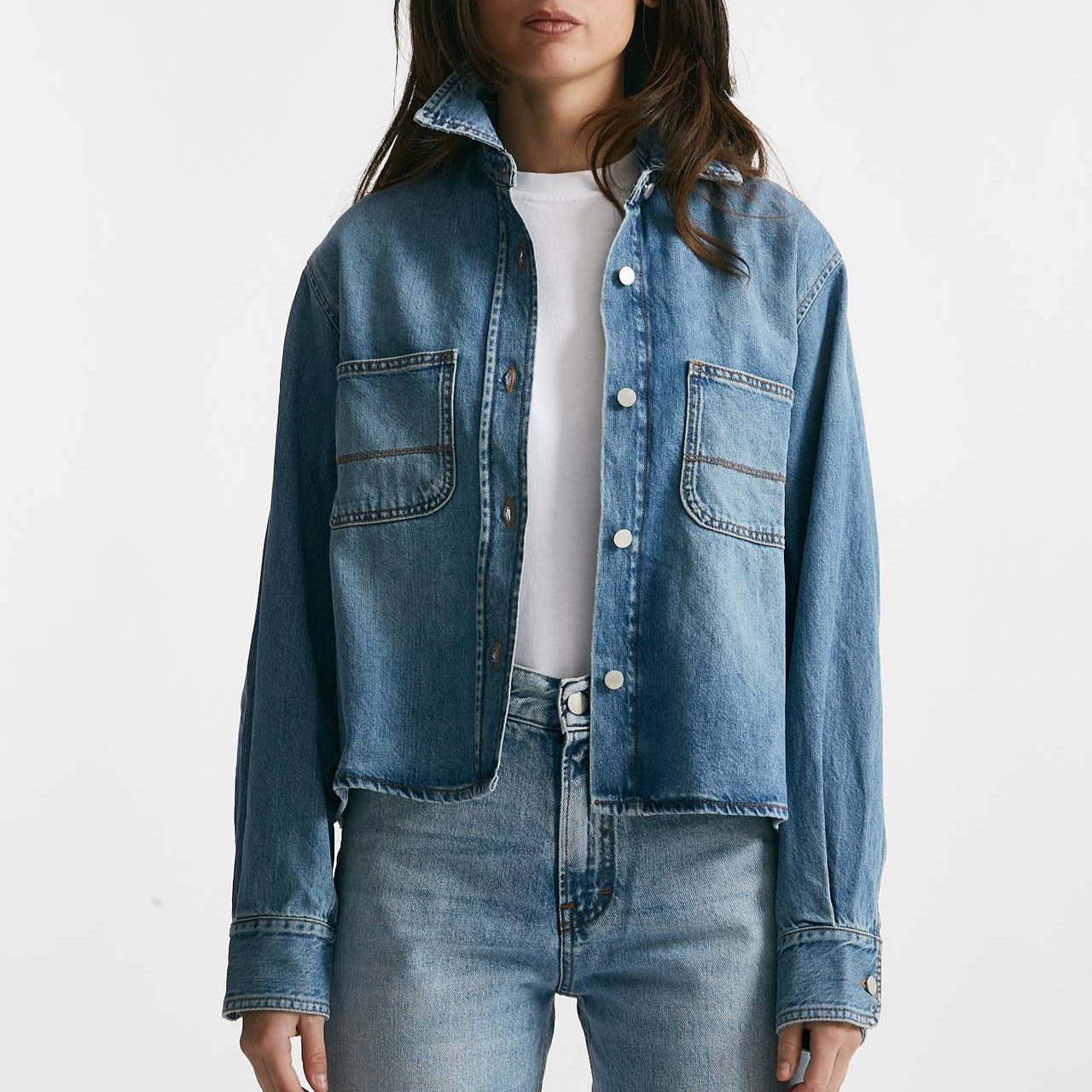 camicia in denim crop women Haikure - 6