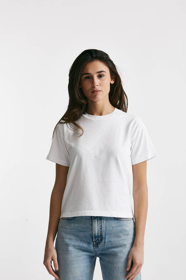 t-shirt girocollo bianco women Haikure