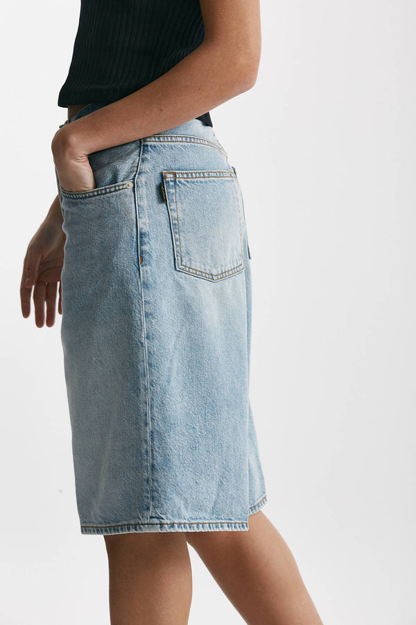 bermuda in denim lavaggio chiaro women Haikure