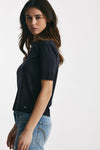 t-shirt basica in cotone blu women Herno - 2