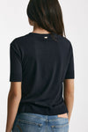 t-shirt basica in cotone blu women Herno - 3