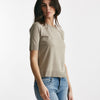 t-shirt basica in cotone tortora women Herno - 7