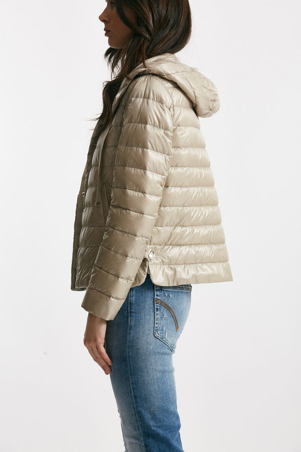 giubbino in nylon ultralight beige chantilly women Herno
