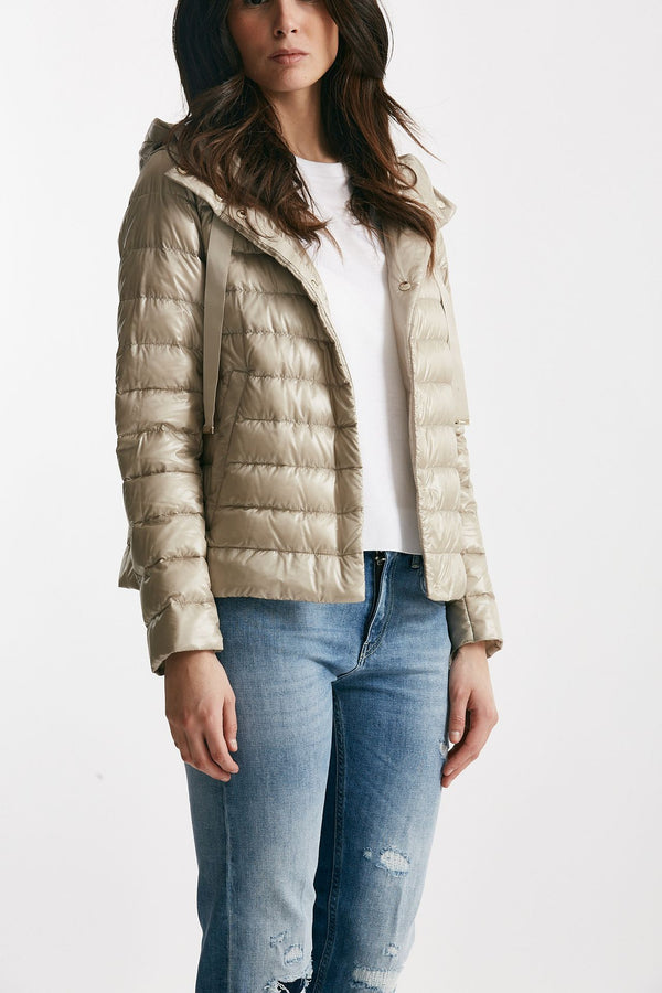 giubbino in nylon ultralight beige chantilly women Herno