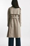 trench in cotone tortora trattamento idrorepellente women Herno - 3