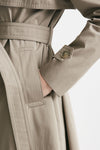 trench in cotone tortora trattamento idrorepellente women Herno - 6