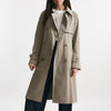 trench in cotone tortora trattamento idrorepellente women Herno - 10