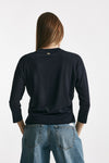 maglia scollo a v blu women Herno - 3