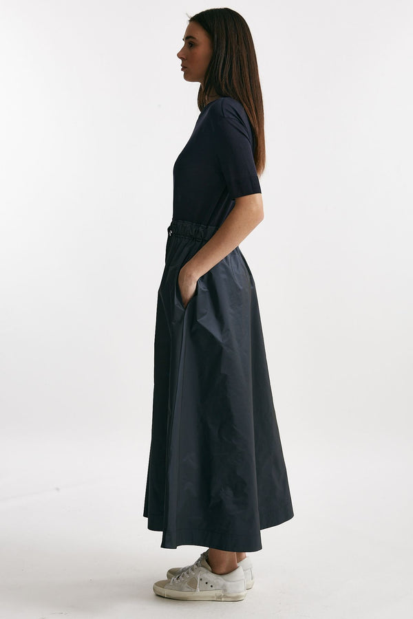 abito con gonna taffetà blu women Herno