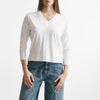 maglia scollo a v bianco women Herno - 6