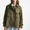 peacot in cotone verde militare women Herno - 9