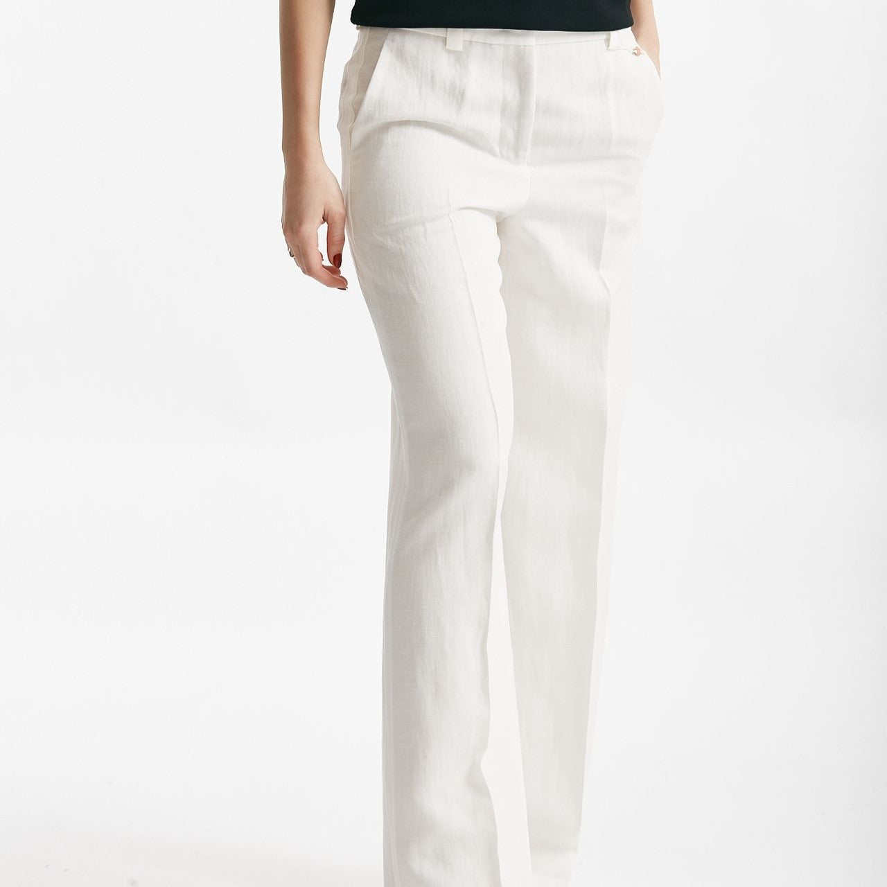 pantalone palazzo incotex neera bianco women Incotex - 7