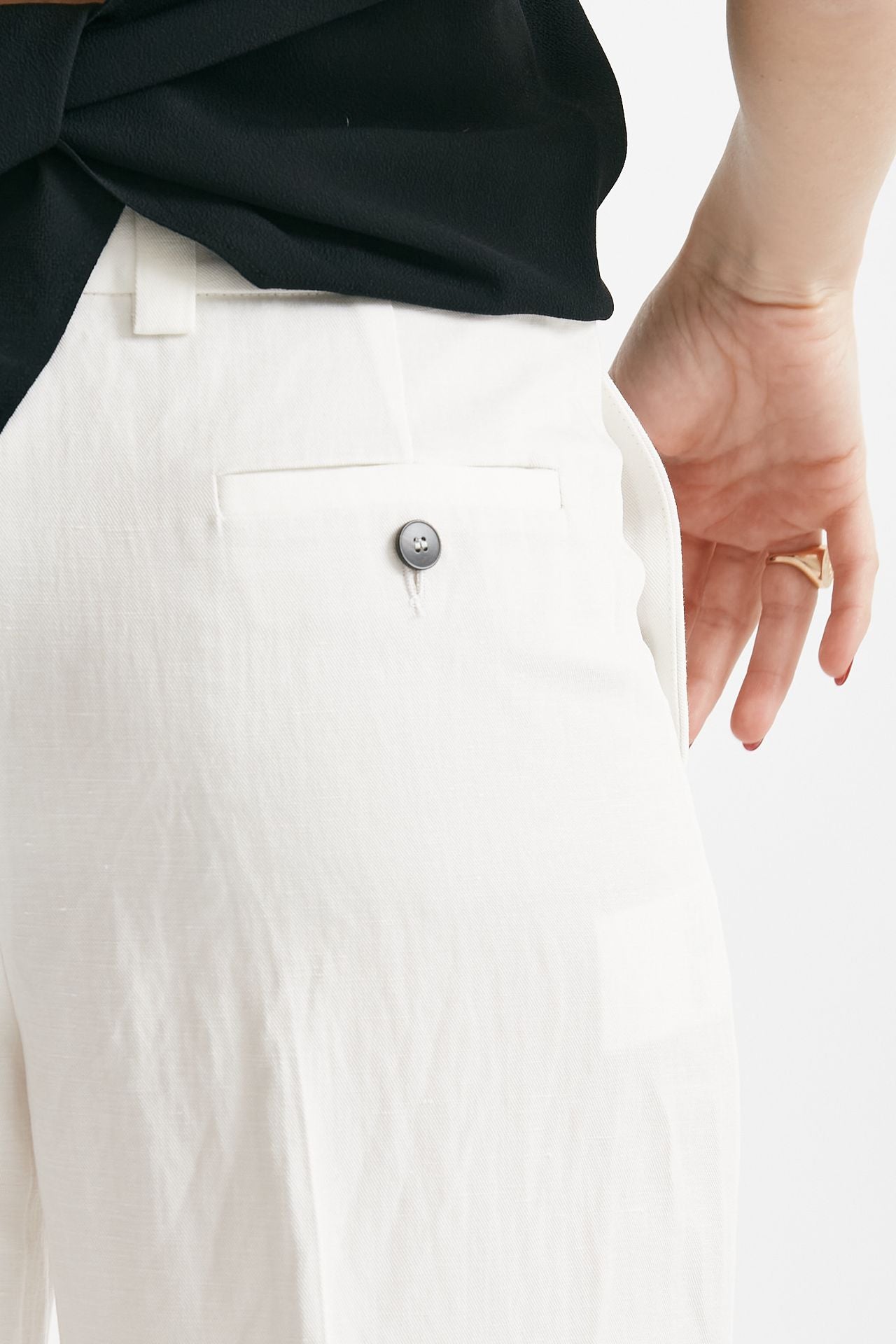 pantalone palazzo incotex neera bianco women Incotex - 6