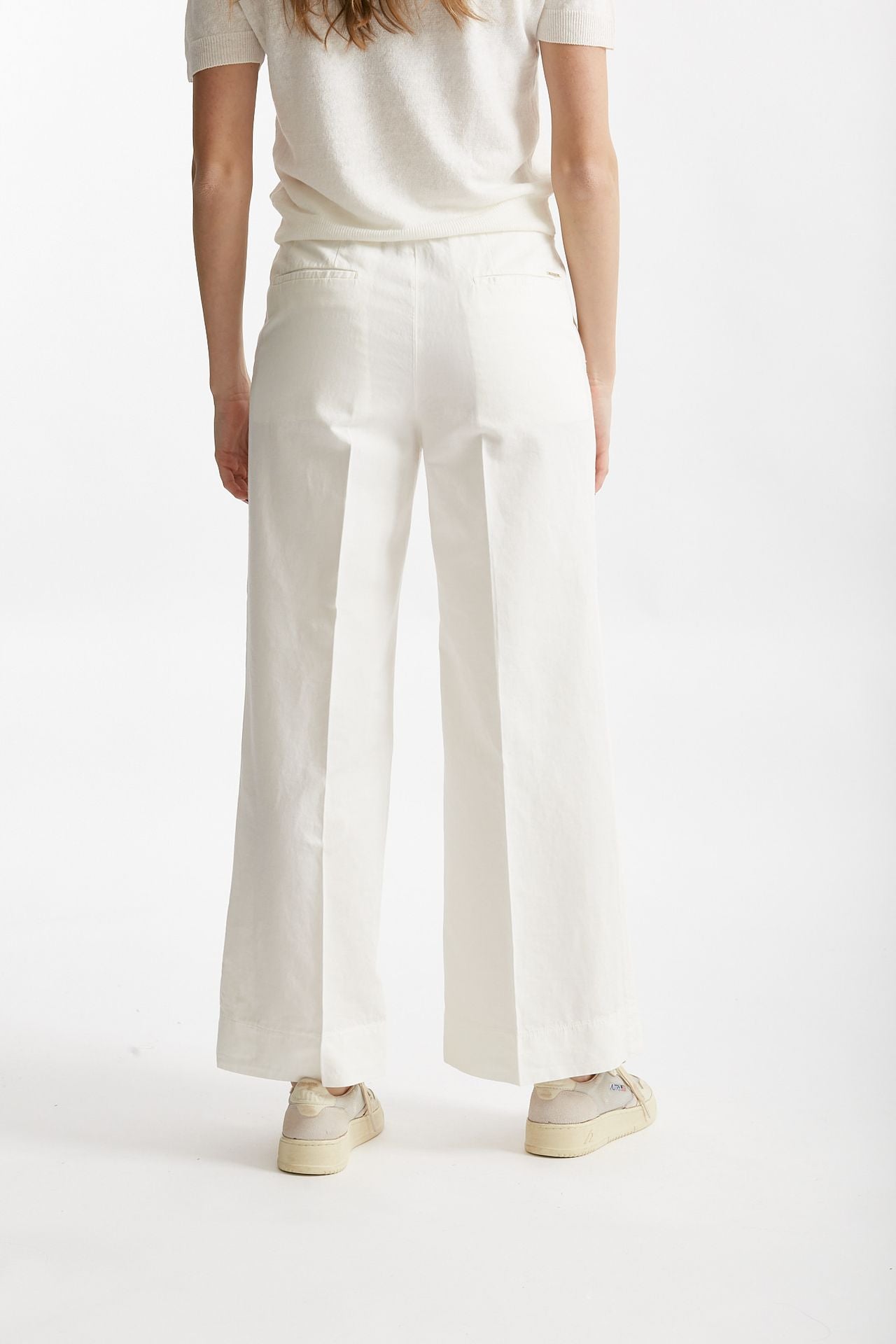 pantalone in cotone ilya panna women Incotex - 3