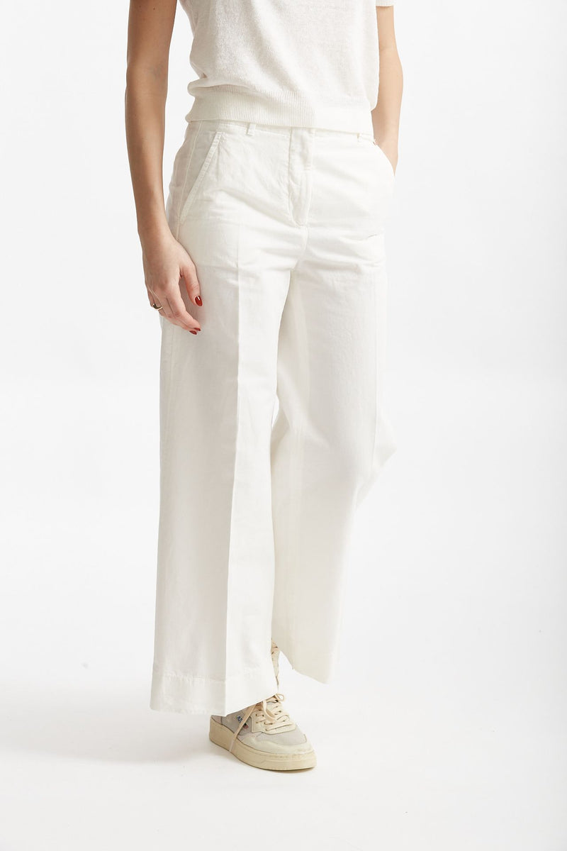 pantalone in cotone ilya panna women Incotex - 4