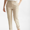 pantalone dritto in cotone nevet beige chiaro women Incotex - 8