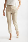 pantalone dritto in cotone nevet beige chiaro women Incotex - 1