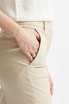 pantalone dritto in cotone nevet beige chiaro women Incotex - 5