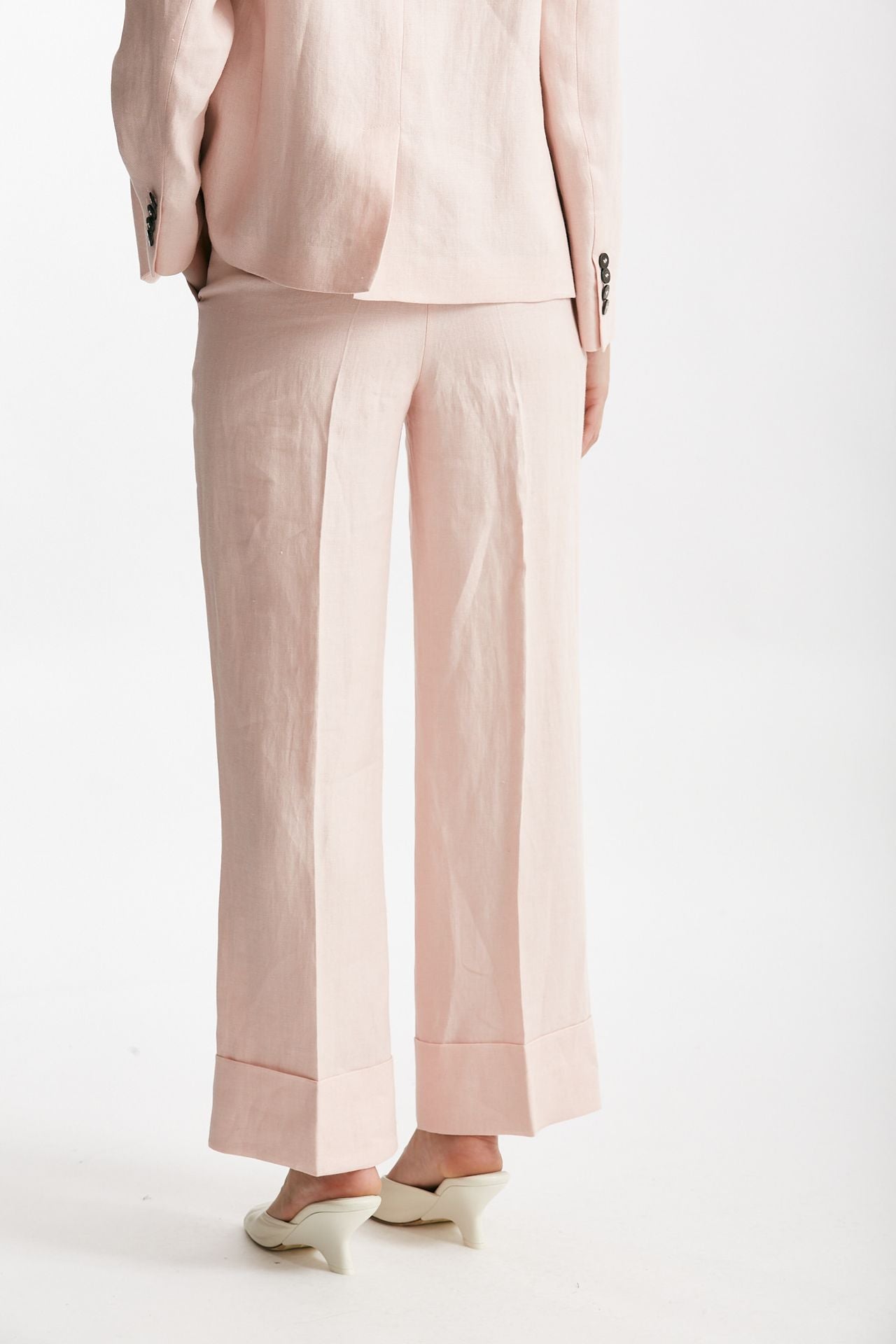 pantalone in lino arlys rosa tenue women Incotex - 2