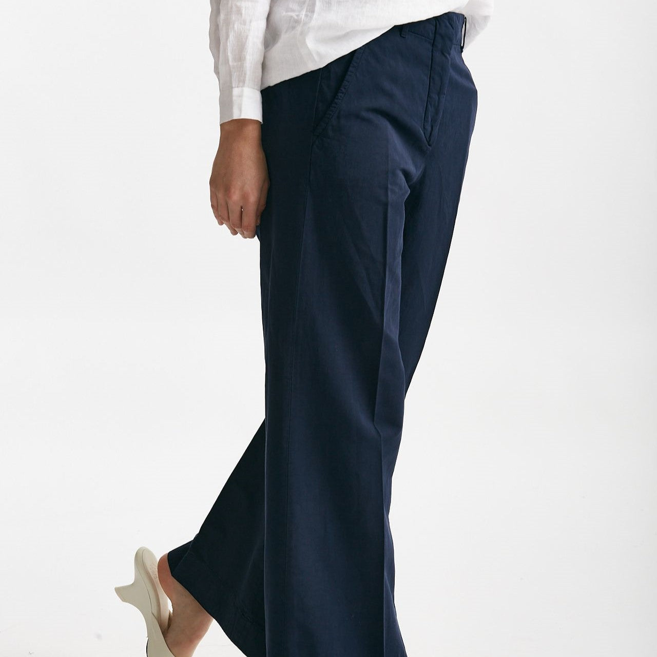 pantalone in cotone ilya blu women Incotex - 6