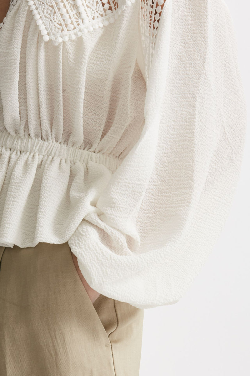 camicia collo coreana in crepe bianco women Iro - 5