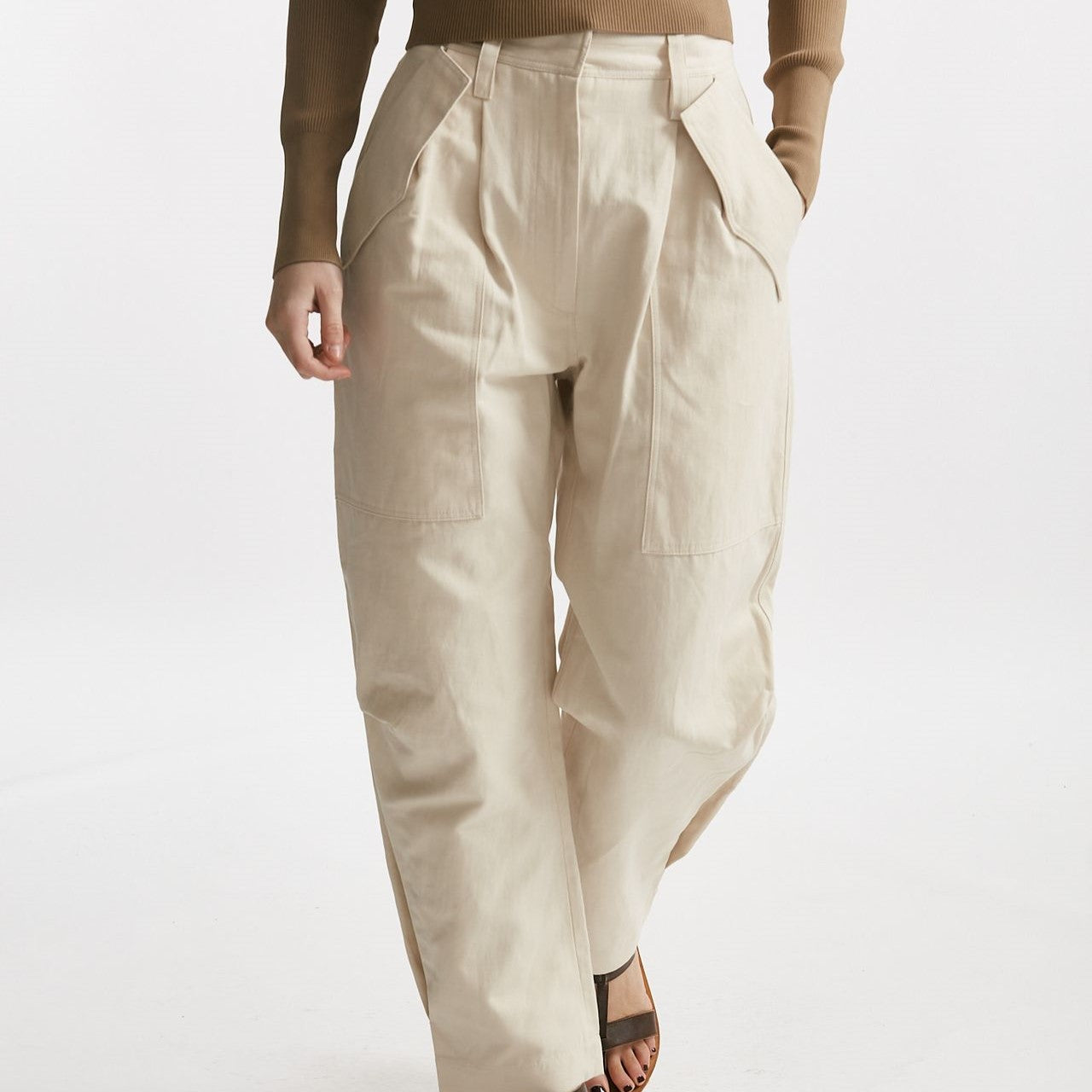 pantalone cargo panna women Iro - 8