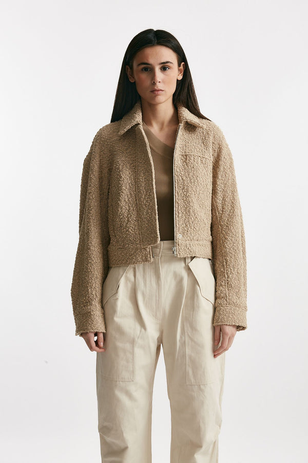 bomber bouclè beige women Iro
