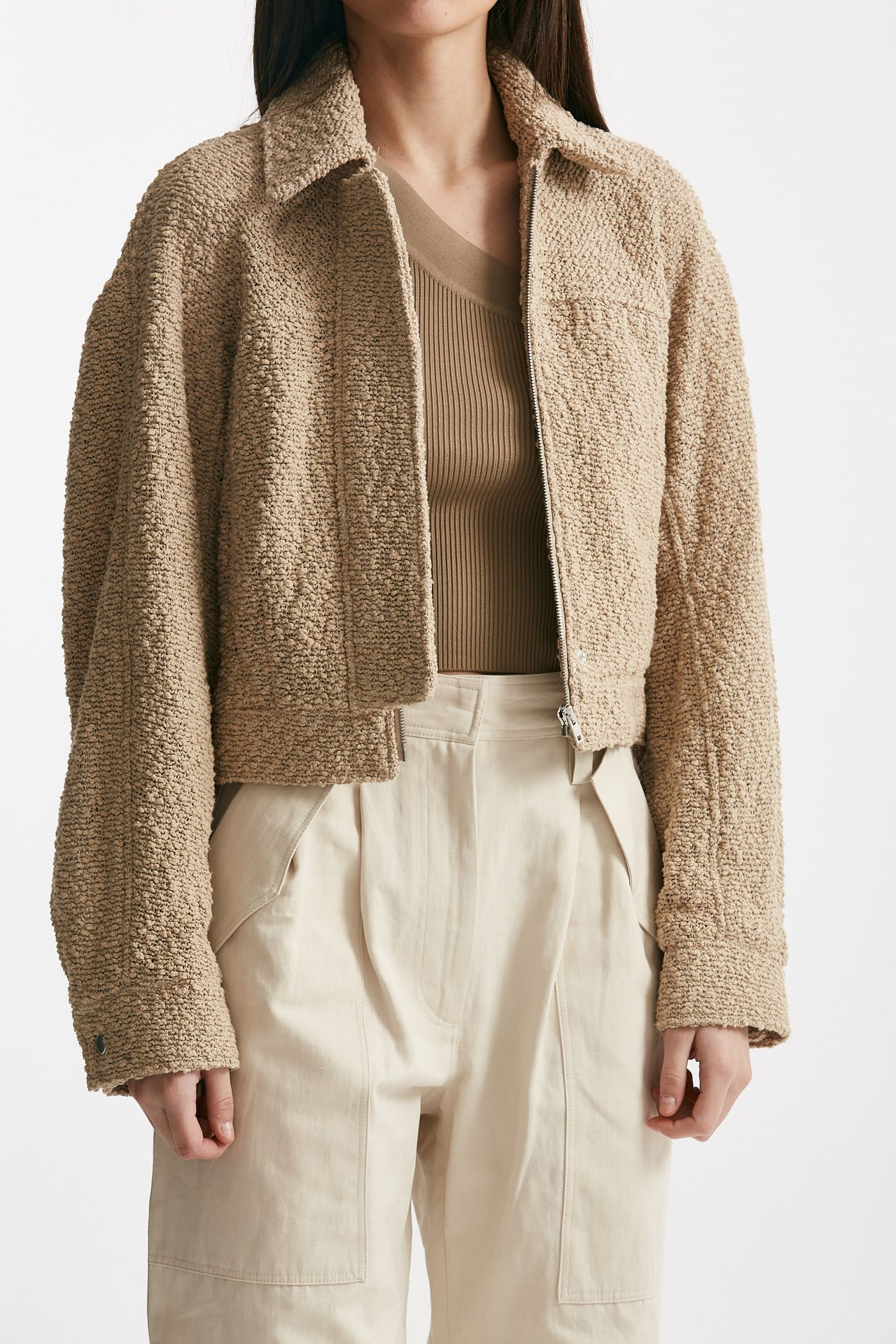 bomber bouclè beige women Iro - 4