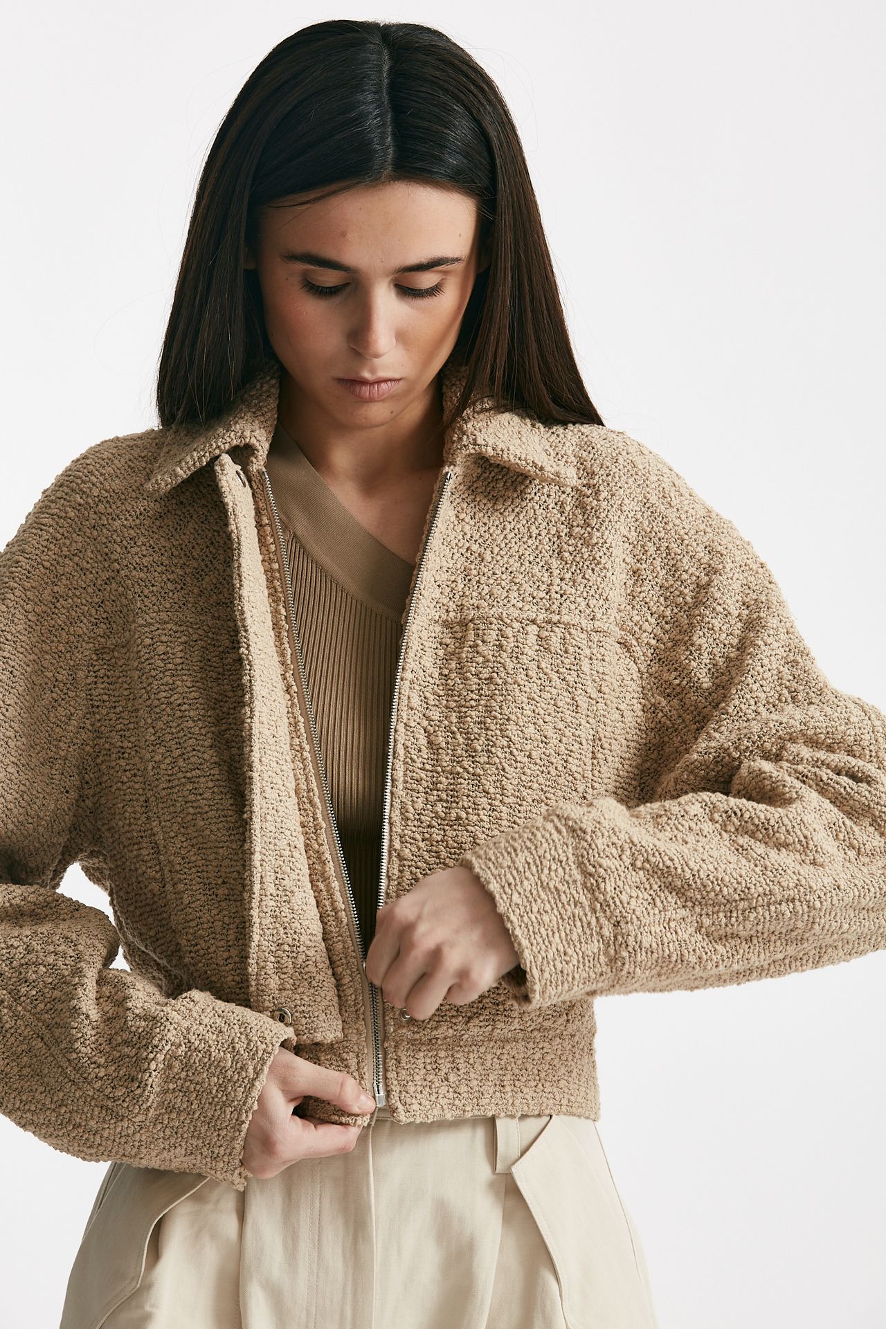 bomber bouclè beige women Iro - 6
