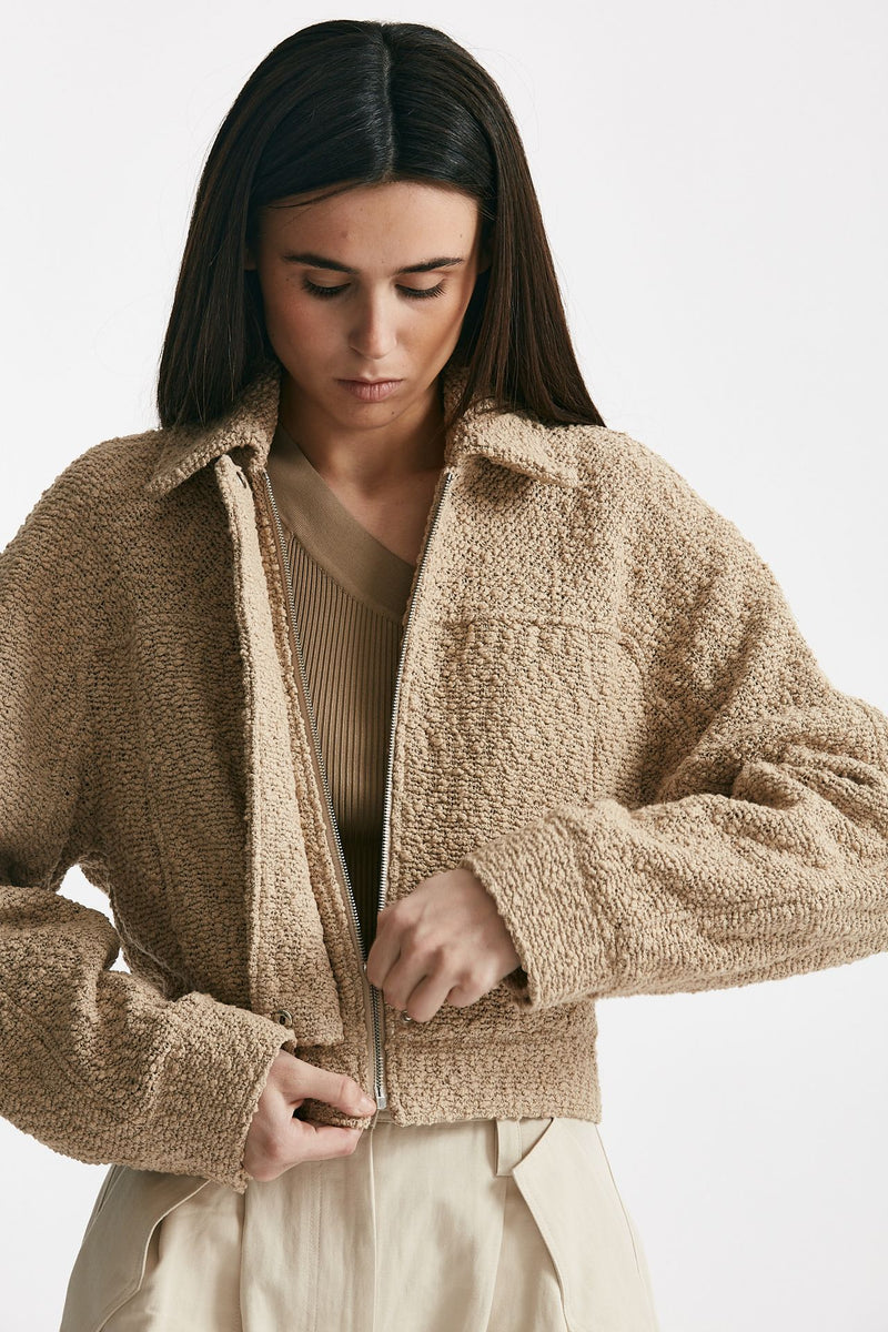 bomber bouclè beige women Iro - 6