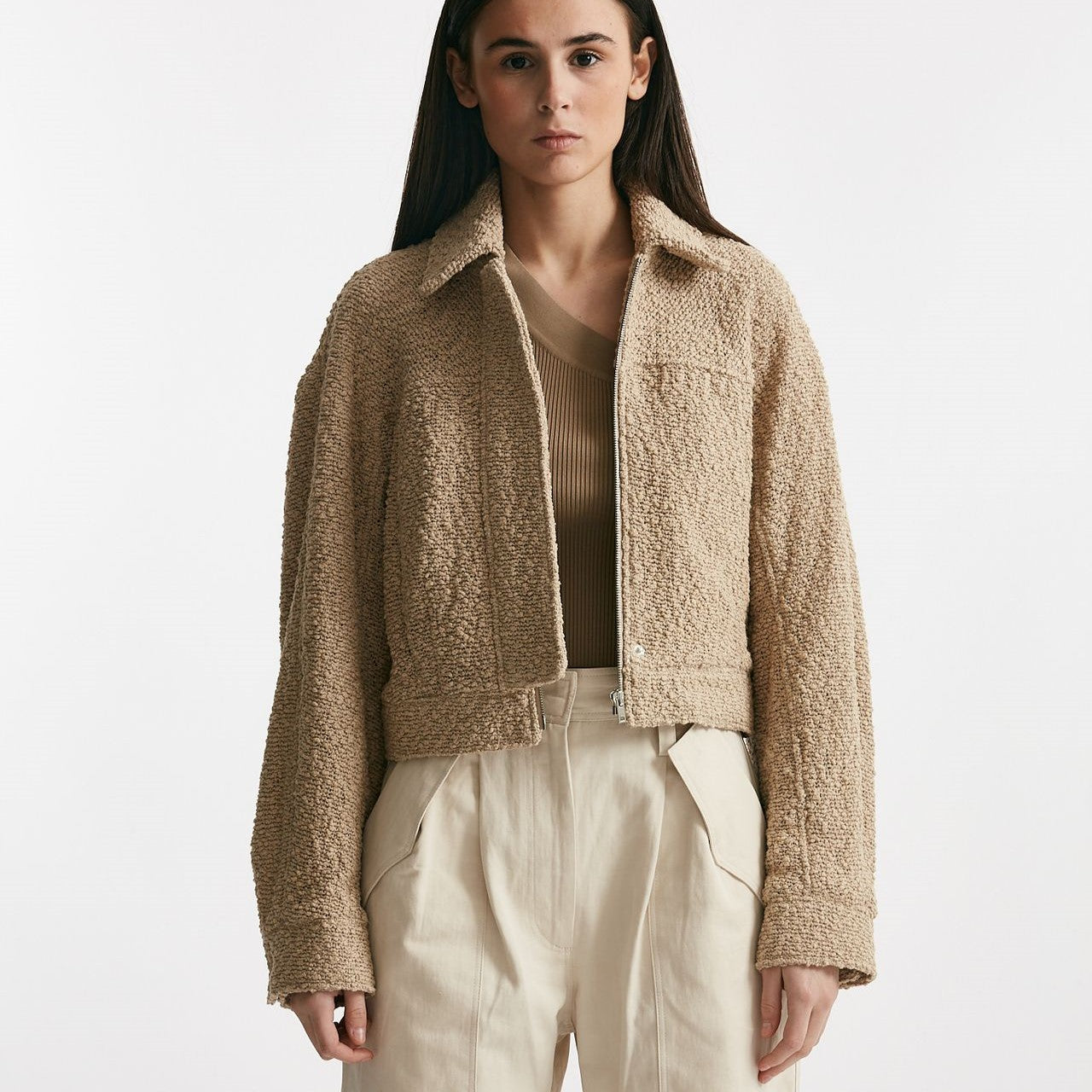 bomber bouclè beige women Iro - 9