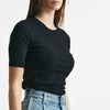 t-shirt a costine girocollo nero women Iro - 5