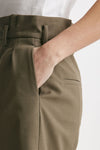 bermuda in fresco lana kaki vita alta women Iro - 4