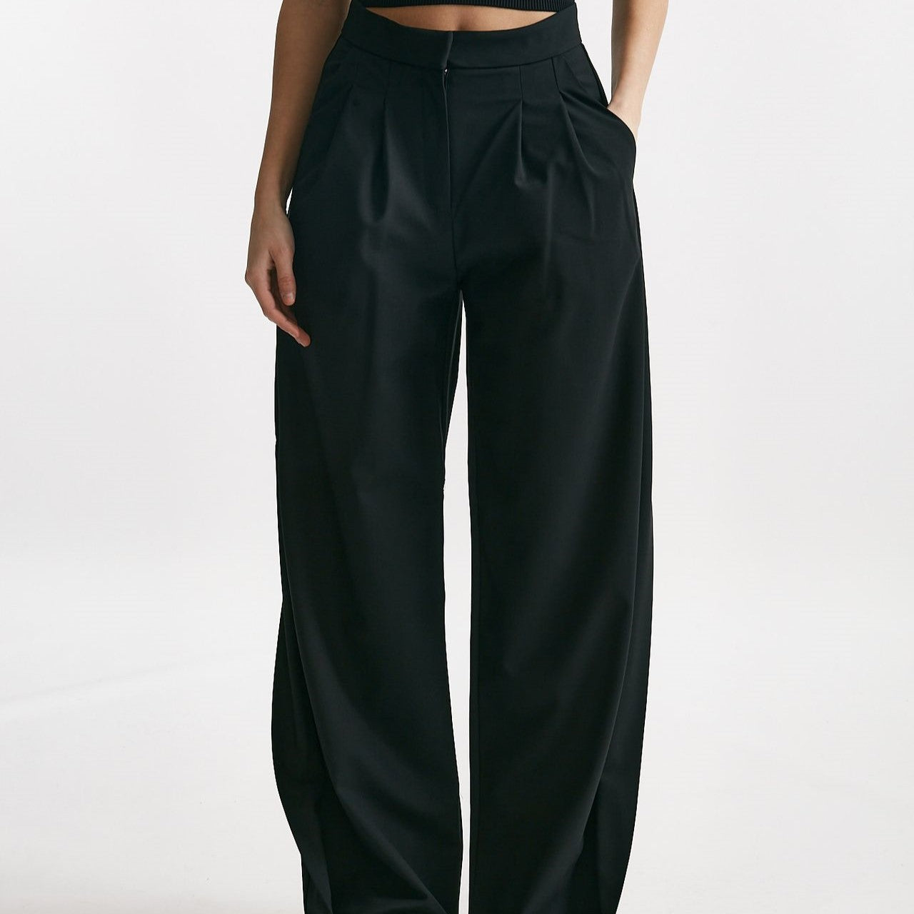 pantalone pinces vita alta nero women Iro - 7