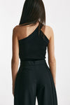 top monospalla lavorazione a costine nero women Iro - 3