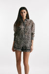 camicia animalier panna e marrone women Iro - 5