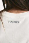 t-shirt con logo ricamato bianco women Laneus - 6