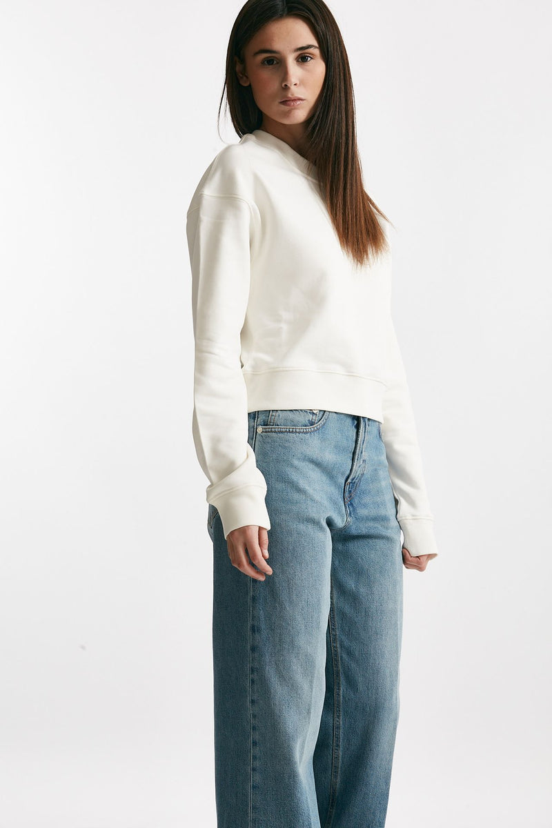 felpa girocollo panna women Laneus - 4