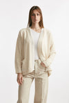cardigan ciniglia jaquard panna over women Laneus - 1