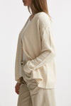 cardigan ciniglia jaquard panna over women Laneus - 2