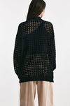 cardigan traforato nero women Laneus - 3